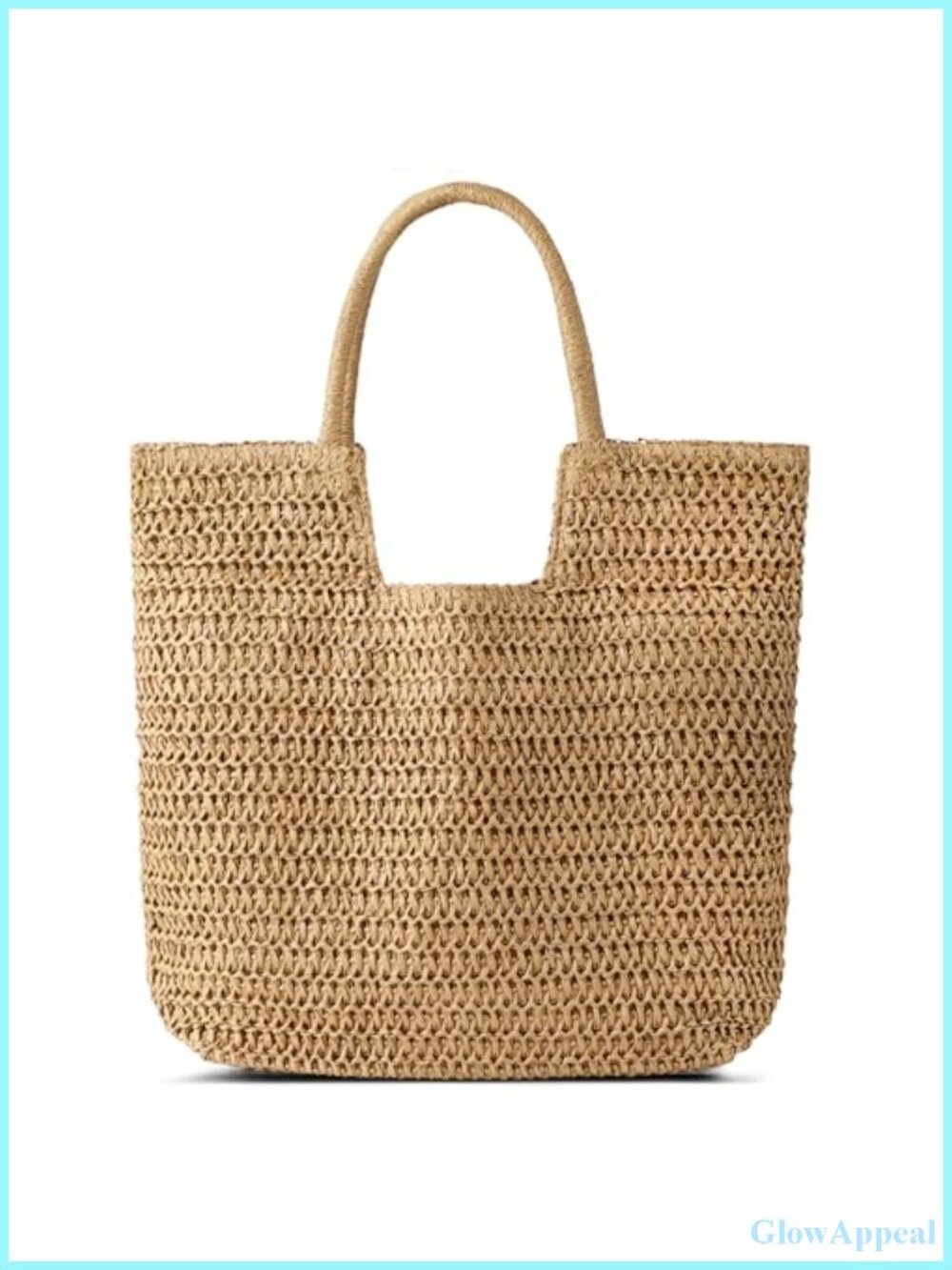 Straw Beach Tote Bag for Women Summer Woven Handbag Large Capacity